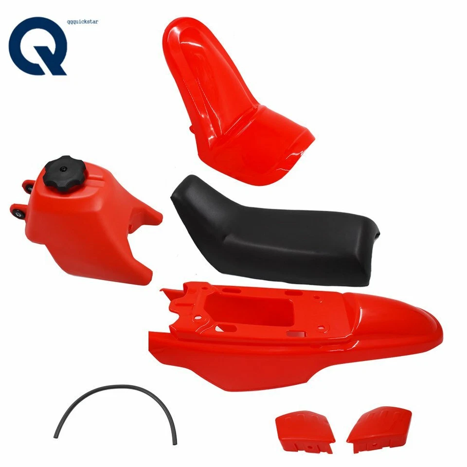 For Yamaha PW50 PY50 PW 50 Plastic Fender Body Seat Gas Tank Kit Red - Image 2 of 4