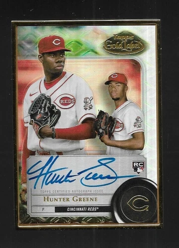 2022 Topps Gold Label HUNTER GREENE RC Framed Auto - CINCINNATI REDS