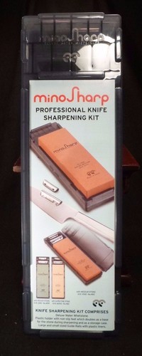 Minosharp Professional Knife Sharpener Set Waterstone 1000 New Grit Med Japan - Picture 8 of 9