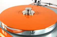 Tellermatte Turntable Slipmat Mat Mate Plastic Varnished Orange