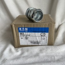 Eaton Crouse-HINDS 663 EMT Compression Type Coupling 1-1/4" - Qty. 10