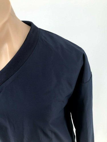 Augusta Sportswear V Neck Pull Over Golf Shirt Size Large DK Blue Navy - Picture 2 of 5