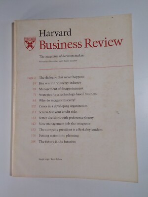 Harvard Business Review Magazine Vtg 1967 Nice Ads! Computers BOA Wells IBM 