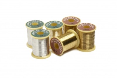 Veniard Solid French Wire Gold oder Silber Fliegenbinden Fliegenfischen Lachs Forelle