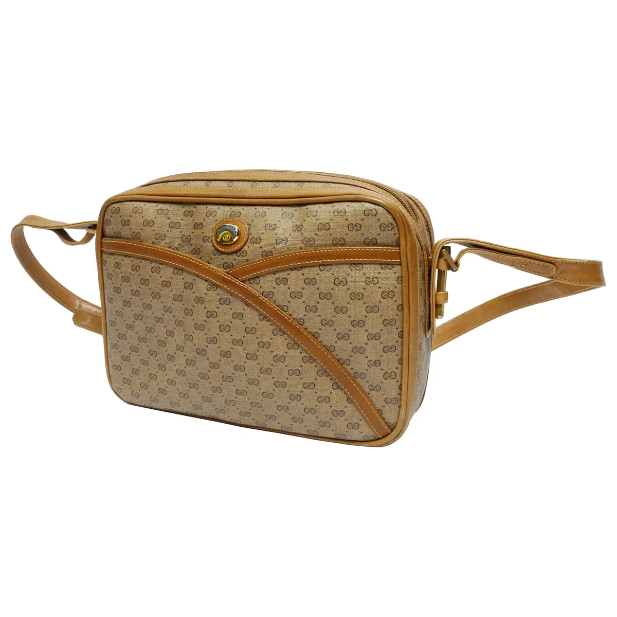 Gucci Micro Gg Crossbody Bag Brown