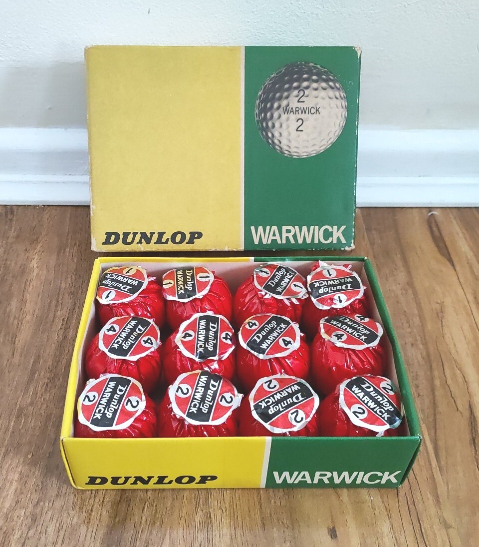 12 x VINTAGE DUNLOP WARWICK GOLF BALLS BOXED NEW eBay
