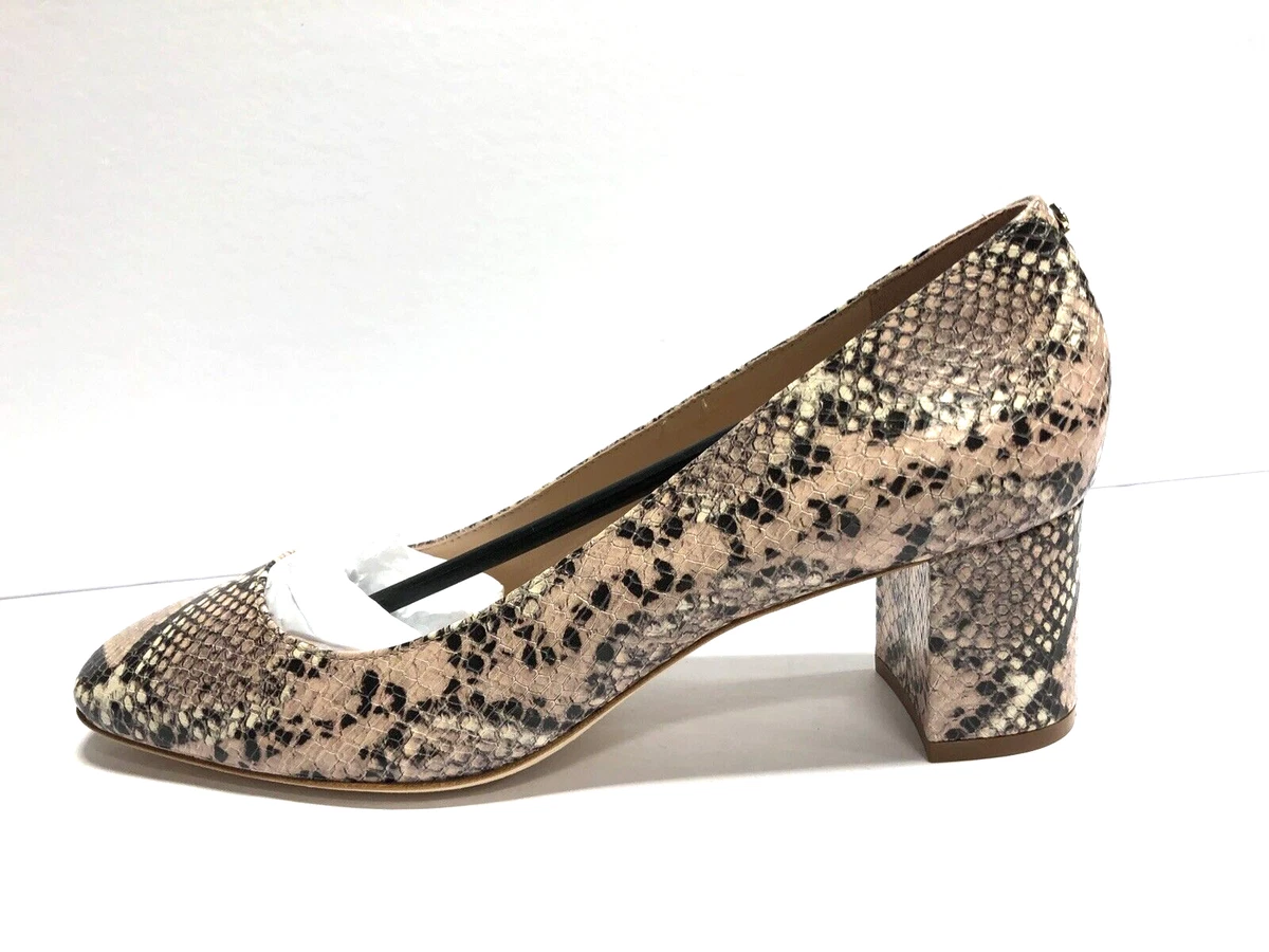 Kate Spade Womens Kylah Pump Block Heel Snake Size 10 M