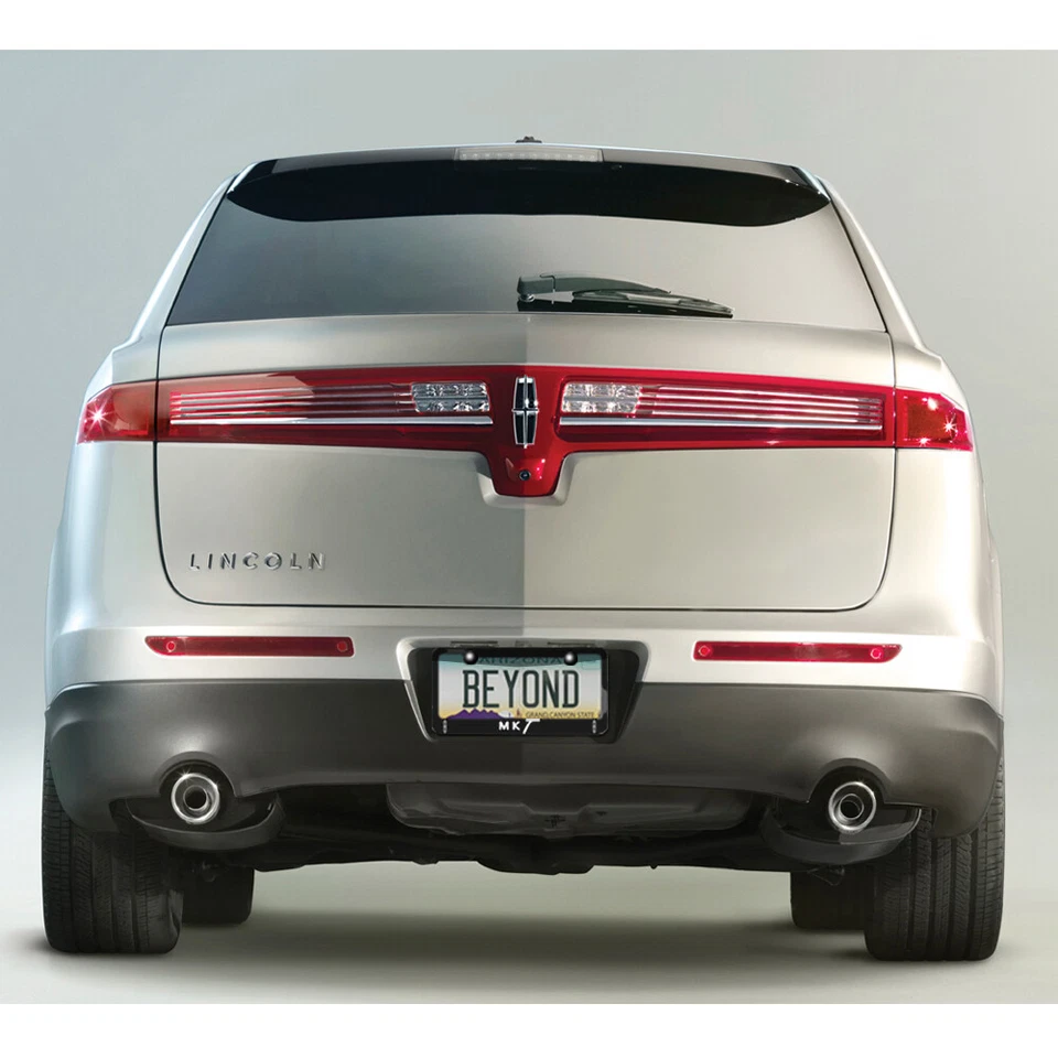 Lincoln MKT Dual Logo Black Metal License Plate Frame Foto 4 de 4