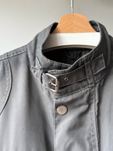 Mens Belstaff Gold Label Gangster 1969 Gray Nylon Biker Jacket Size L *STICKY* - Picture 9 of 22