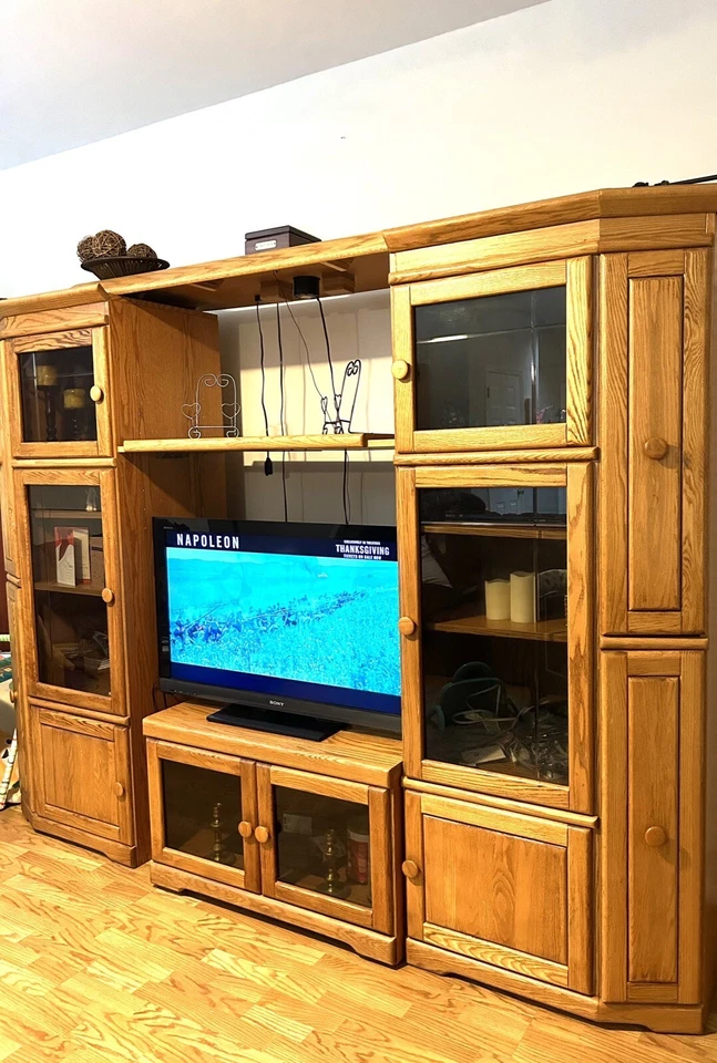 centro de entretenimiento roble macizo Foto 2 de 2