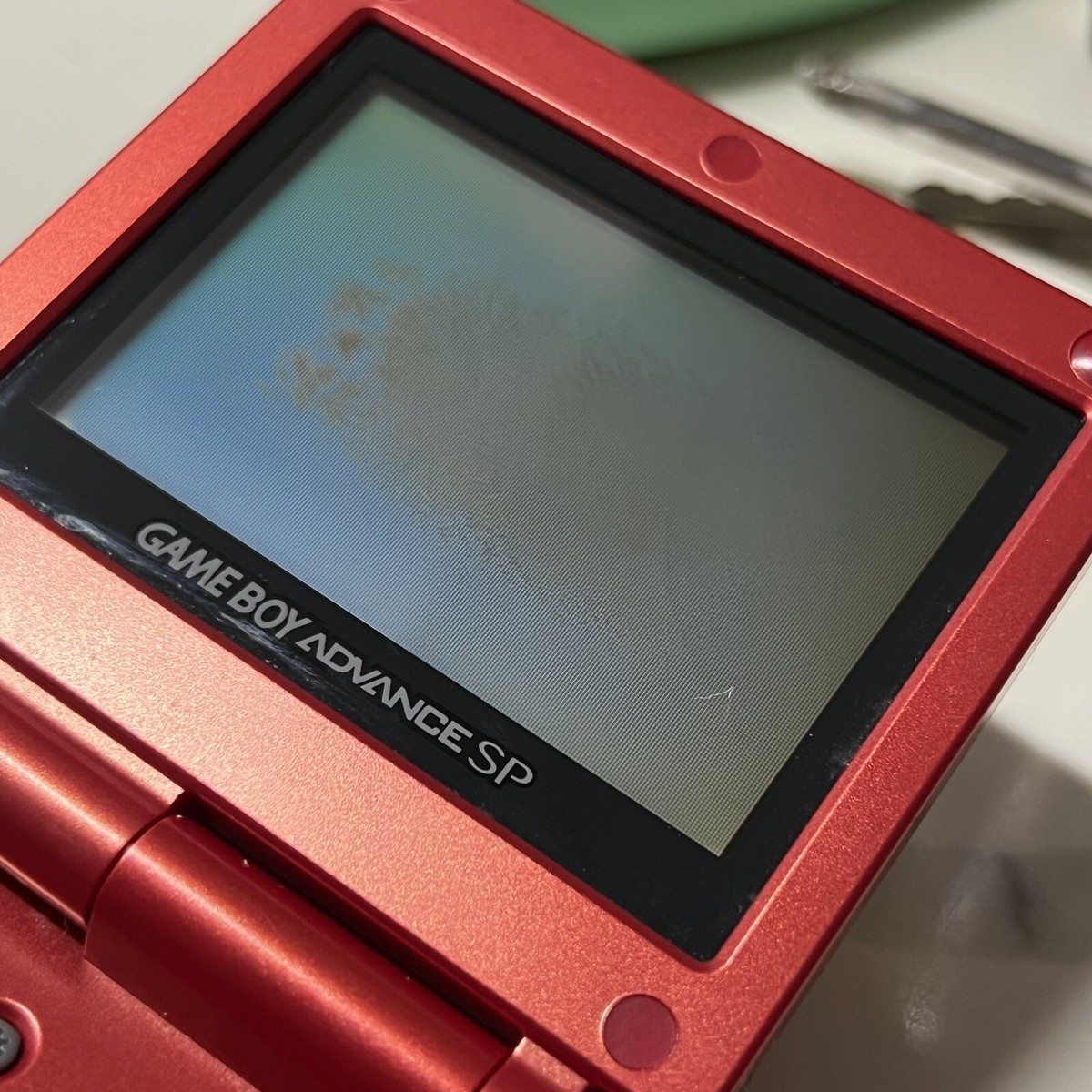 Console Game Boy Advance SP Édition Mario Rouge - État Correct