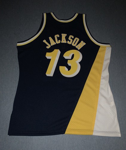 Mitchell & Ness Indiana Pacers Mark Jackson 1996 NBA GOLD LOGO Swingman Jersey - 第 16/27 張圖片