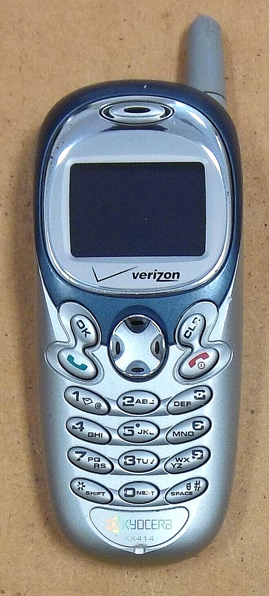 KYOCERA　KX-V2　Hi8　8mm対応 Kyocera Phantom KX414 - Gray and Blue ( Verizon ) Rare Cellular