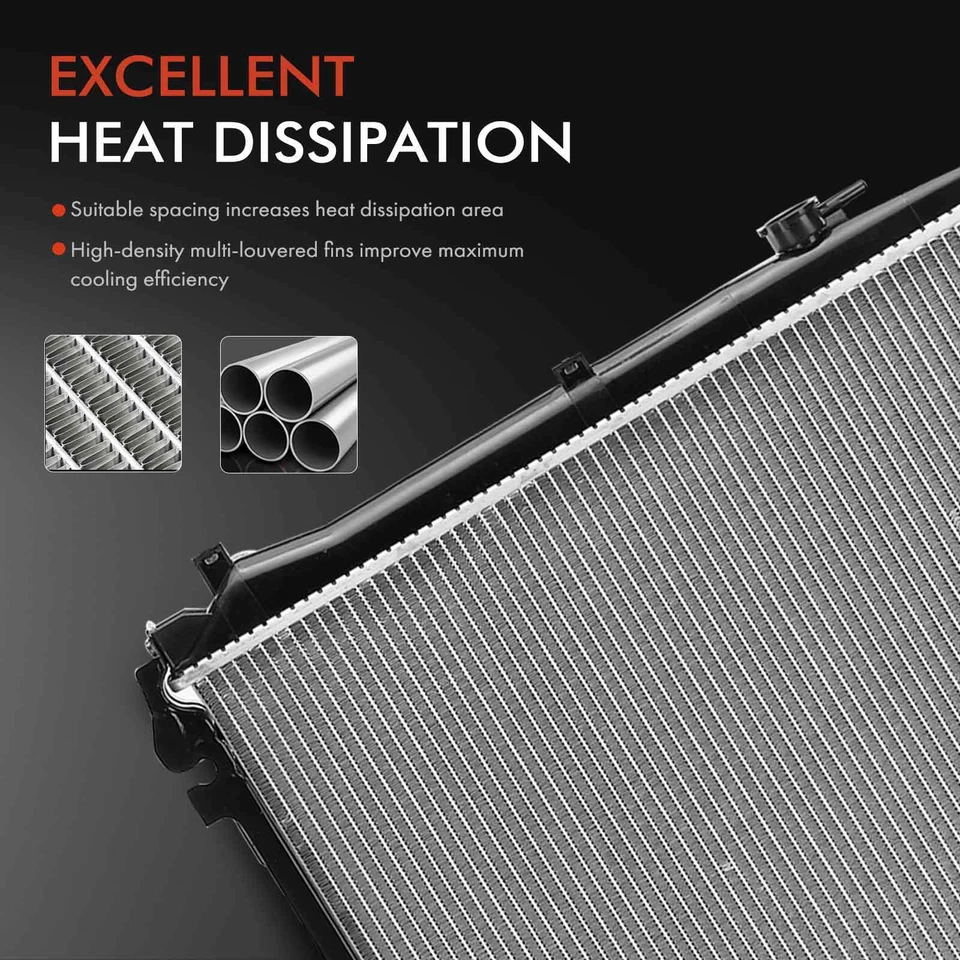 Radiador de aluminio para Mazda MPV 1989 1990 1991 1992 1993-1995 L4 2,6 L V6 3,0 L Foto 4 de 4