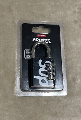 Supreme S/S 2019 Master Lock Numeric Combination Lock Black | eBay