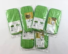 Turbo Mops 6 Microfiber Mop Pads 11 inch Green for Hardwood Floors