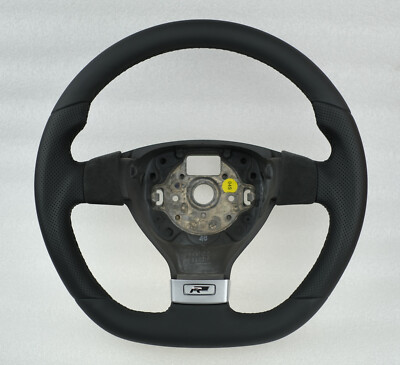 Bespoke OEM Golf 5 V mk5 Custom Steering WheeI R32 GT flat bottom thick