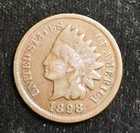 VG 1898 Bronze Indian Head Cent KM# 90a Nice
