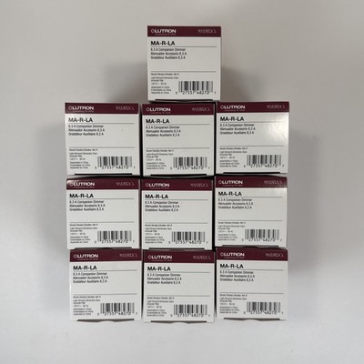 Lot of 10 Lutron MA-R-LA Maestro 8.3A Companion Dimmer Switch in Light Almond