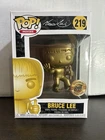 Bruce Lee (Gold) Bait Exclusive - Movies Vaulted Funko Pop 219 With Protector