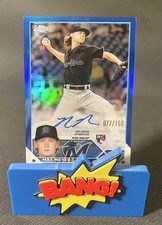 2023 Topps Chrome Update - Max Meyer - True Blue Rookie Auto /150 - On Card Auto. rookie card picture
