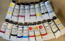 Gamblin Artist s 19 Oil Colors Set 37ml Paint Tubes Robert NEW Art Canvas Brush