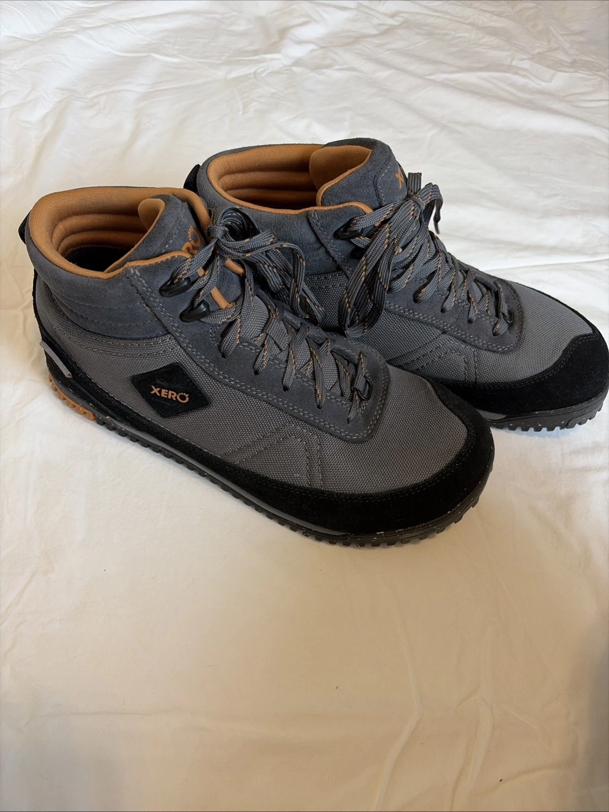 XERO SHOES Ridgeway Water Proof Boot Mens 9 Black & Copper Hiking Trail Running