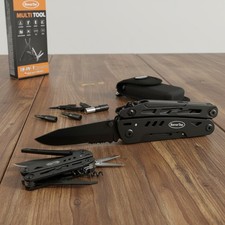 Multitool Taschenmesser 18in1 Edelstahl Camping Zubehör Schere Flaschenöffner