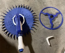 VINGLI Pool Vacuum Cleaner Automatic Sweeper Swimming Blue and White 