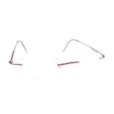 Silhouette 7534 40 6079 Titanium Red Rimless Eyeglasses Frames 17 135 Austria