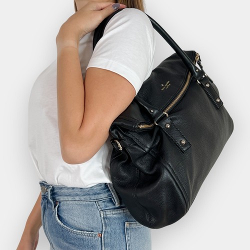 Kate Spade Cobble Hill Black Leather Leslie Tote Bag - Picture 4 of 16