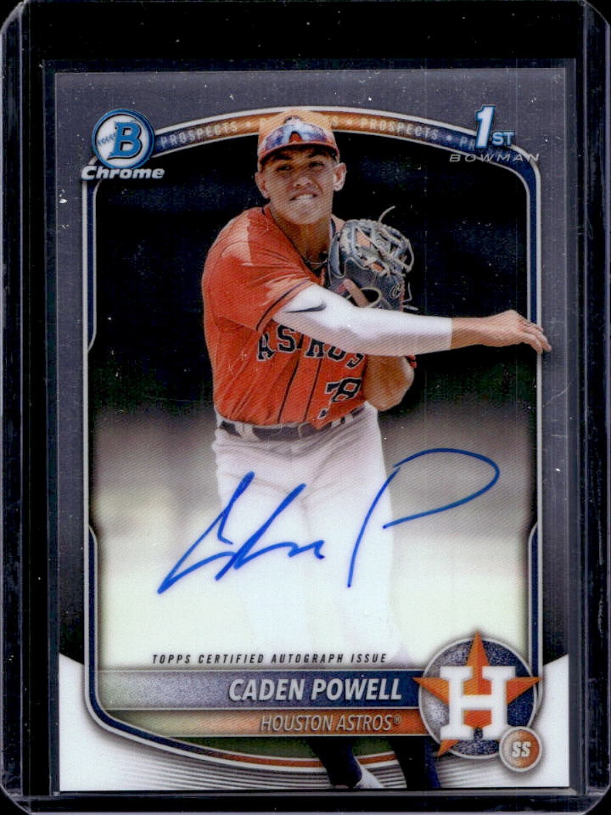 2025 Bowman Chrome Caden Powell Auto 1st Prospect #CPA-CPO Astros