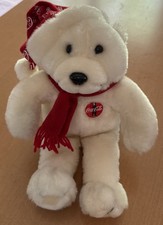 Coca Cola Polar Bear Plush with Hat and Scarf From 1998 14" - See Description