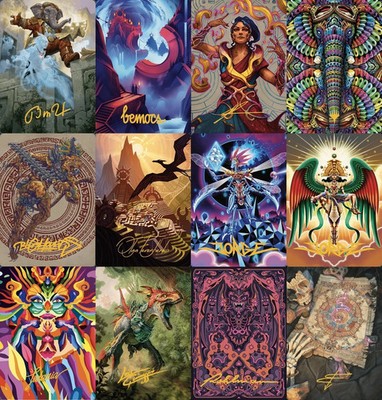 Lot Magic the Gathering 50 Art Series GOLD STAMP MIX