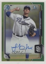 2015 Bowman Draft Chrome Pick Green Refractor 91/99 Jacob Nix #BCA-JNI Auto 1p5