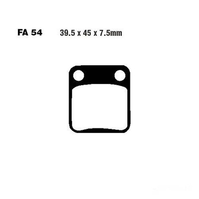 Bremsbelag EBC FA054TT vorne für Hyosung XRX 125 LC Supermoto Bj. 2013-2014