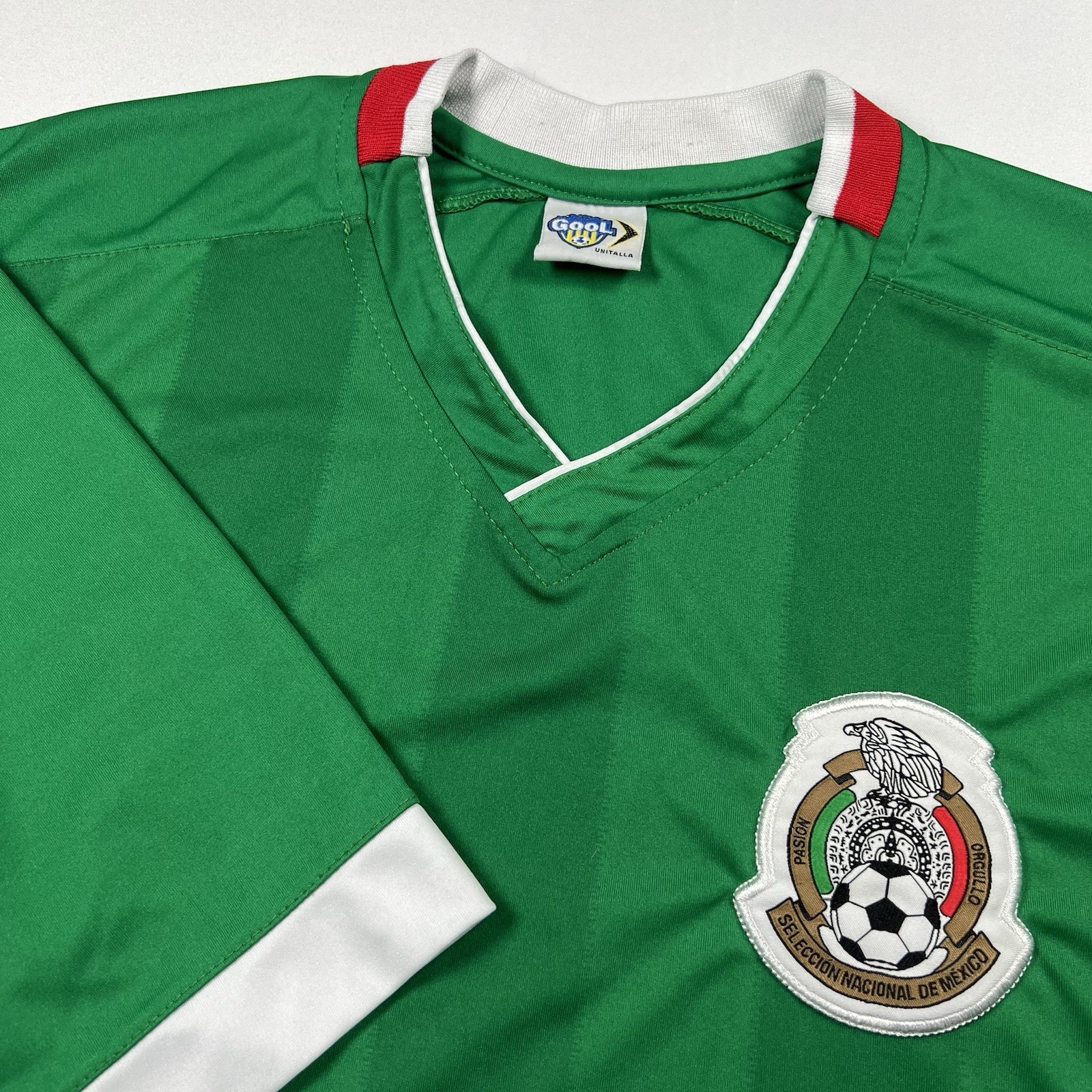 Mexico National Team Gool Soccer Jersey V-Neck Green Shirt Futbol World Cup