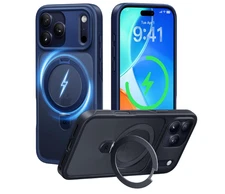 CASEKOO Ultra-Magnetic Stand for iPhone 17 Pro Case, Shockproof, Deep Blue