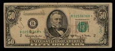 FR 2112-B* $50 1950 E Federal Reserve Note US - Star Note - RARE - SKU-CA1433