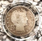 1895 Barber quarter - nice detail - encased