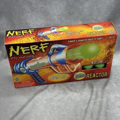 Vintage NERF Reactor Atom Blasters - Toy Ball Gun 2003 NEW OPEN
