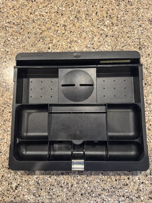 3M C-71 Black Adjustable Desk Drawer Organizer Tray w/Post-It Note 