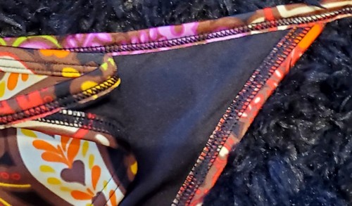 Vintage Y2K Victoria's Secret Bikini Top 36B Medium Bottom Paisley Boho Floral - Picture 14 of 20