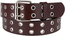 Double Grommet Belt BrownSize Small New