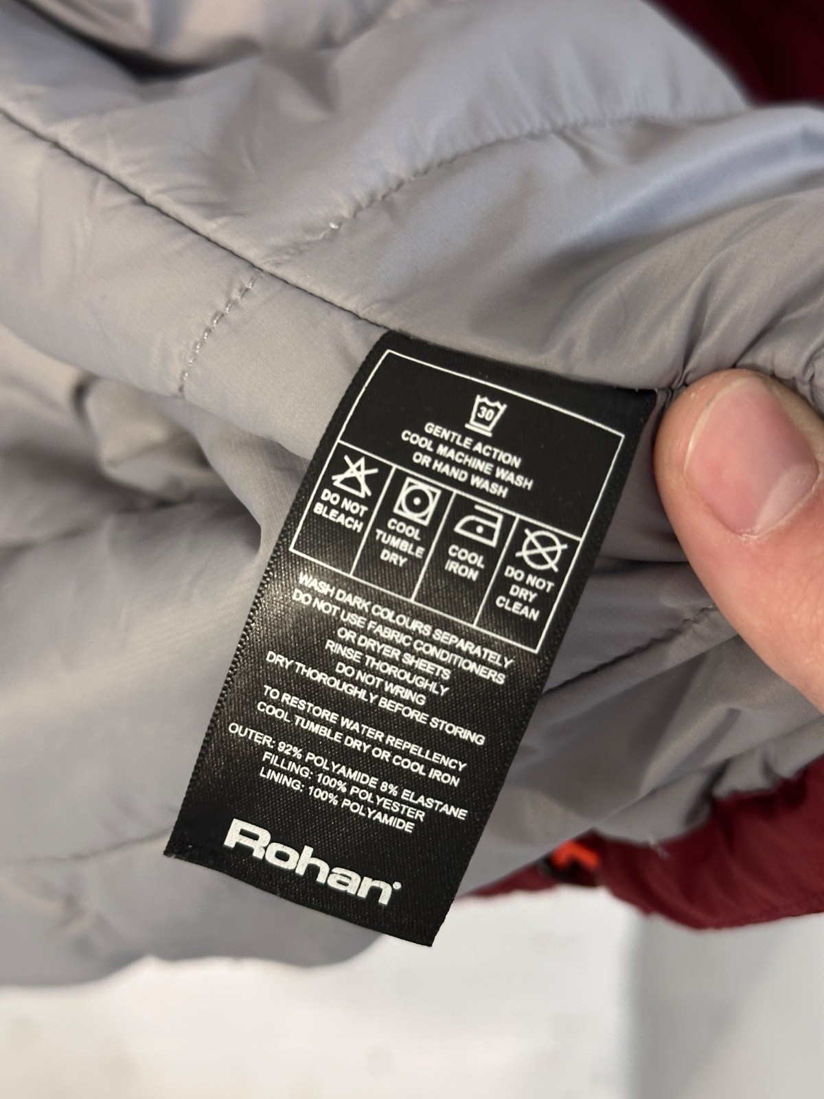 Rohan Icepack Jacket Women’s Size L Lightweight Packable Outdoor Coat Red image 10
