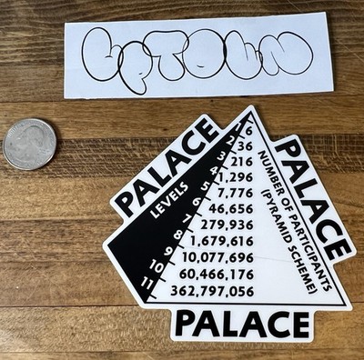 Palace Skateboards Pyramid Scheme Tri Ferg STICKER Supreme Kith Supreme Triangle