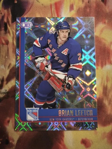 Jersey numbered 2/27! 2001-02 Pacific Heads Up Silver #64 Brian Leetch