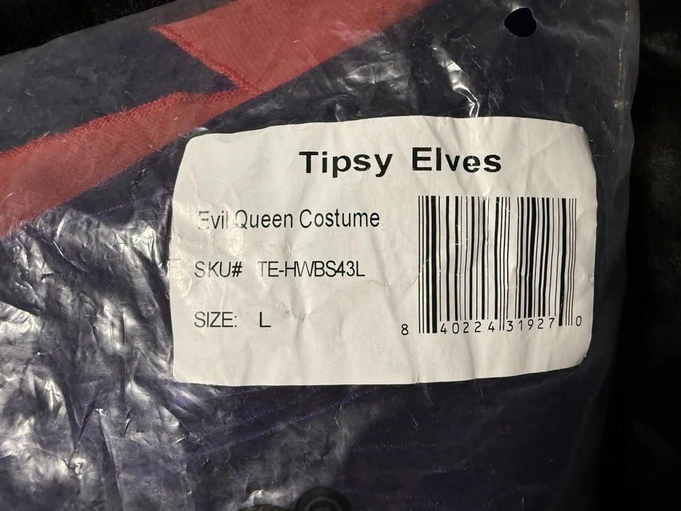 Nuevo con etiquetas Disfraz de Reina Malvada Elfos Tipsy para Mujer, Talla Grande Foto 3 de 4