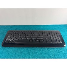 Microsoft Wireless Keyboard 850 Black Model 1455 Full Size Number Pad