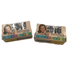 Vintage Sylvania Blue Dot 2 New boxes FLASH CUBES Camera Flash Cubes 3 Pack